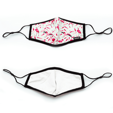 Load image into Gallery viewer, Designer Flamingo Face Masks
